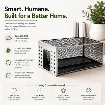 Humane Live Catch & Release Mouse Trap